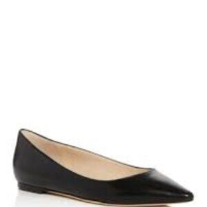 Jimmy Choo Romy Kid Leather Flats - Black 37